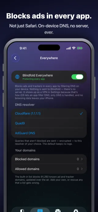 Blindfold screenshot