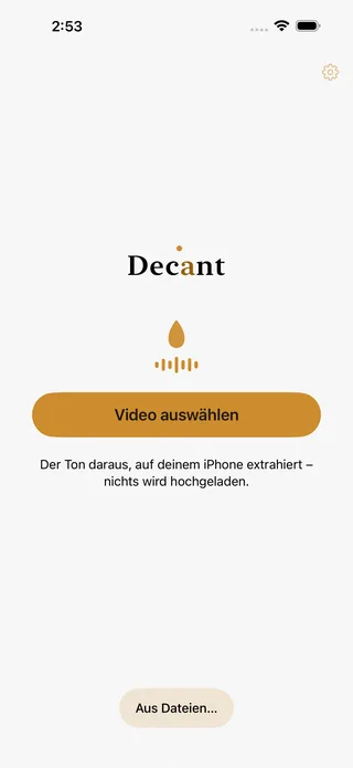 Decant screenshot