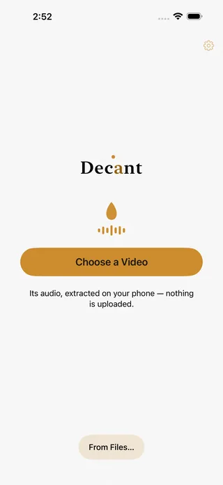 Decant screenshot