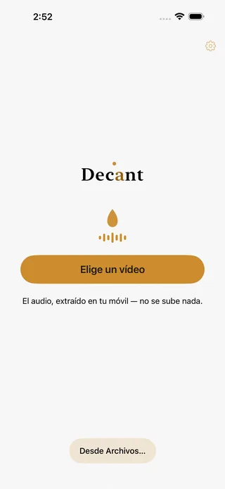 Decant screenshot