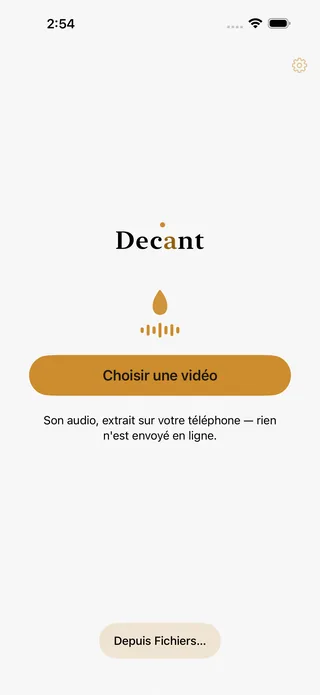 Decant screenshot