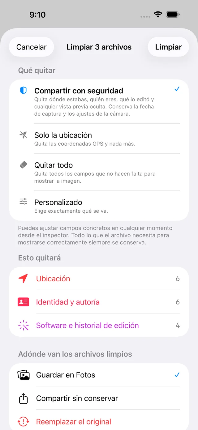 Captura de pantalla de Scrubb
